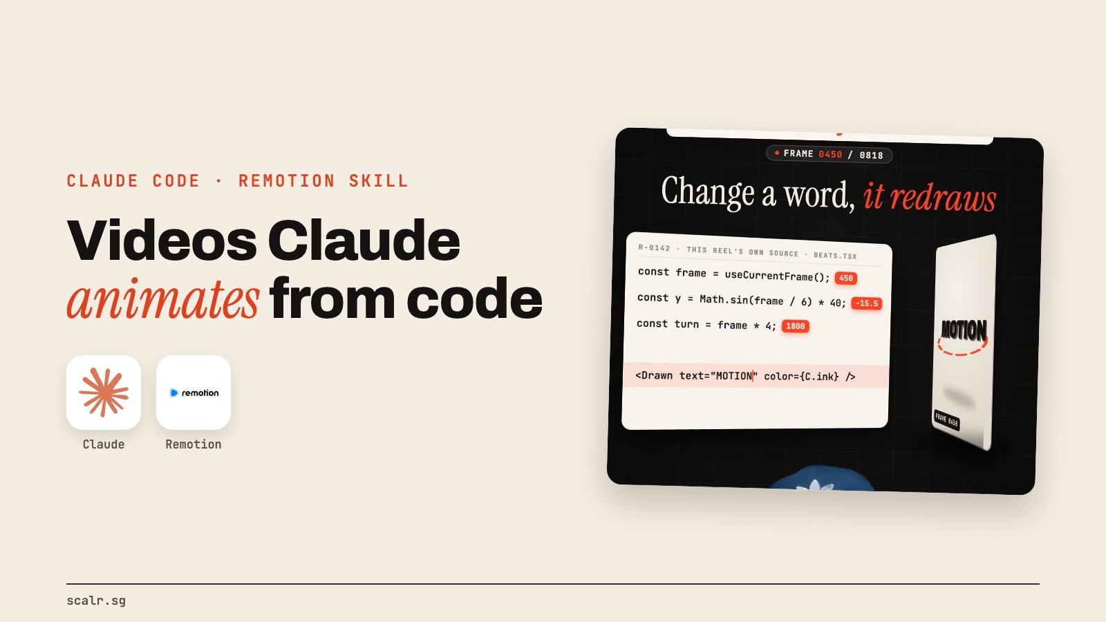 How Claude Animates My Videos With Code (the Free Remotion Skill)