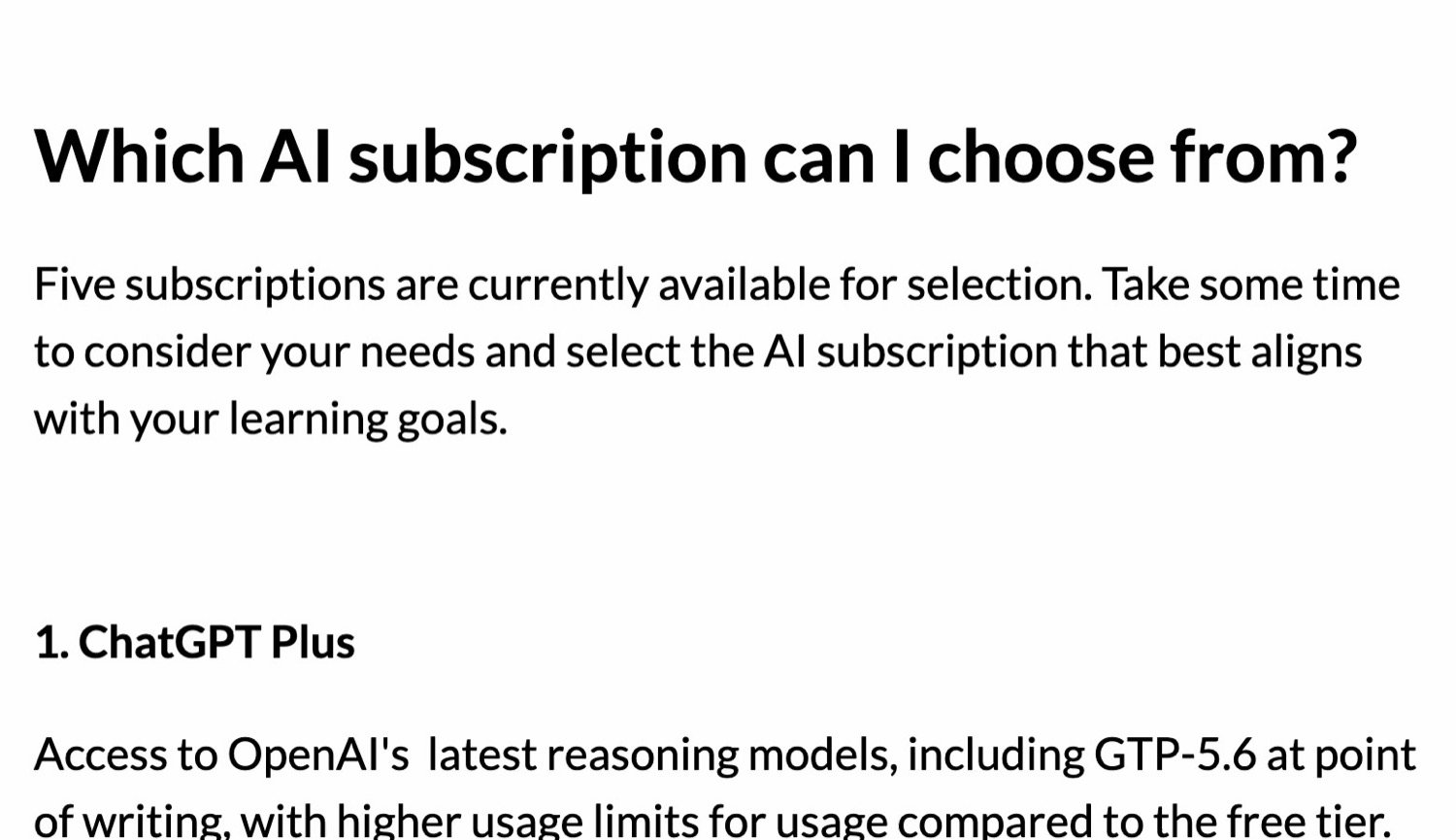 The five tools on the MySkillsFuture redemption page: ChatGPT Plus, Google AI Pro, Manus, Microsoft 365 Personal and Singtel AI Pass