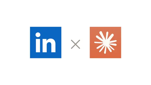 The LinkedIn logo and the Claude logo side by side, for free LinkedIn skills for Claude